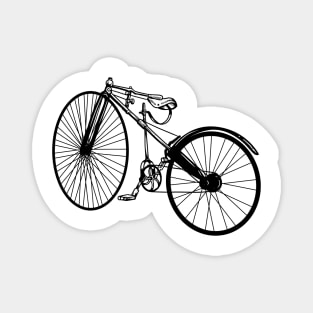 Black and white drawing - Bicyclette Magnet