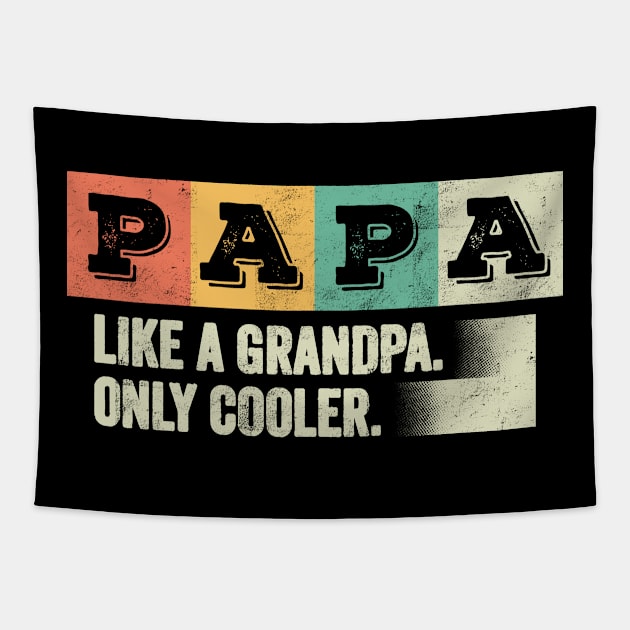 PAPA - like a grandpa only cooler Vintage Tapestry by CreativeSalek