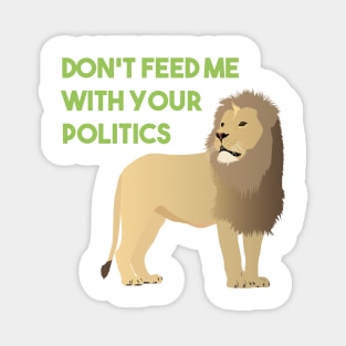 Apolitical Lion Magnet