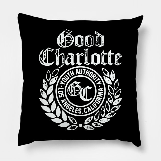 Good-Charlotte Pillow by Lula Pencil Art