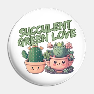 Gardening - Succulent green love Pin