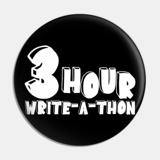 3 Hour Write-a-thon Pin