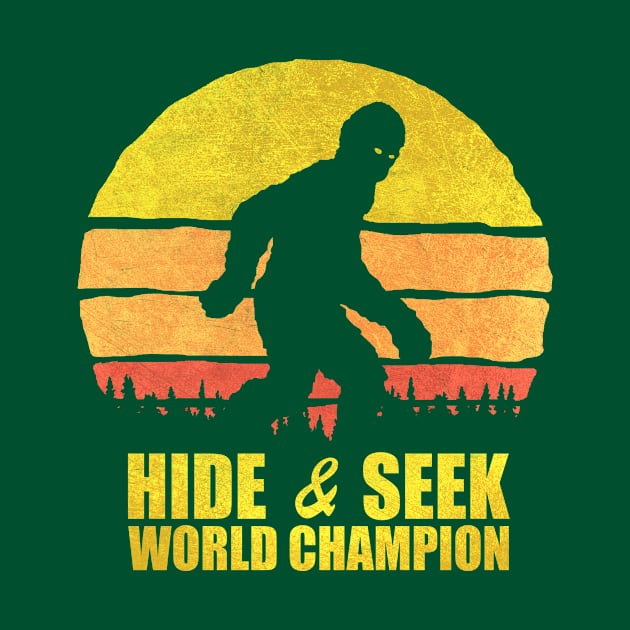 Vintage Hide and Seek World Champion Bigfoot by JohnnyxPrint