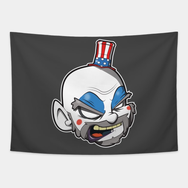 captain spaulding clown Tapestry by CoySoup