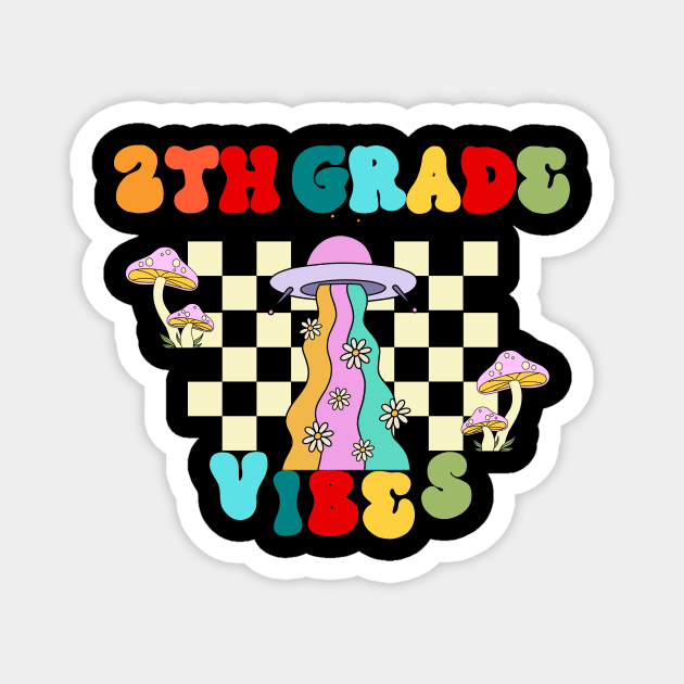 second grade vibes Magnet by owdinop