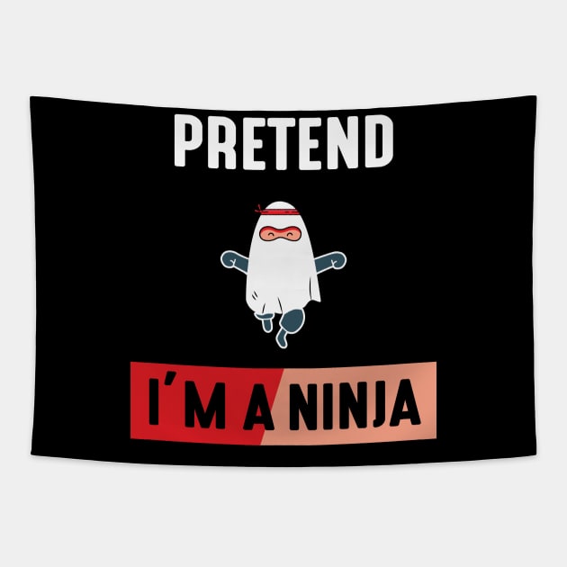 Pretend im a Ninja Tapestry by MZeeDesigns