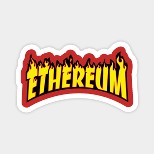 Ethereum in Flames Magnet