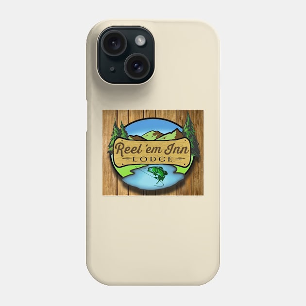 Reel 'Em Inn Lodge Phone Case by WhiskeyTango