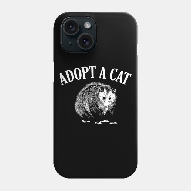 Adopt a Cat Funny Possum Phone Case by giovanniiiii