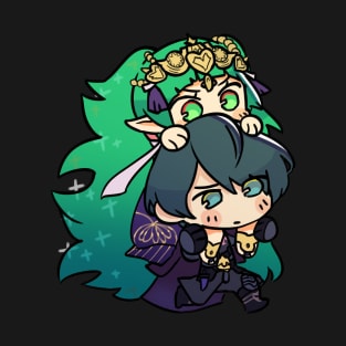 Byleth Sothis Piggyback Sticker T-Shirt