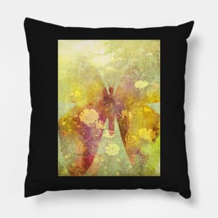 The Sun and Butterflies Orbit the Earth Pillow