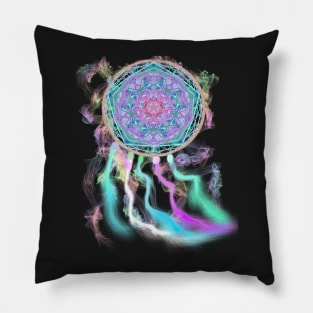 Colorful Native American Mandala Dream catcher art Pillow