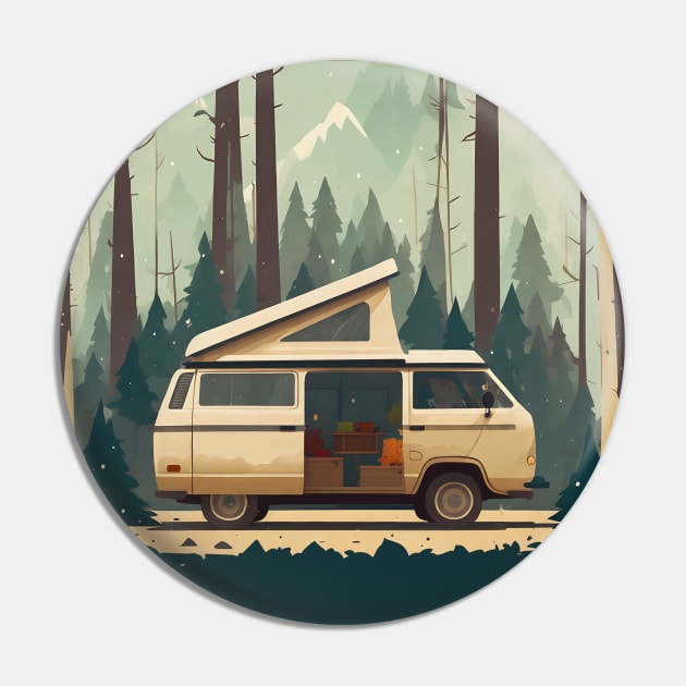 Vanlife Pin by Teephemera