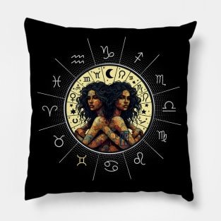 ZODIAC Gemini - Astrological GEMINI - GEMINI - ZODIAC sign - Van Gogh style - 5 Pillow