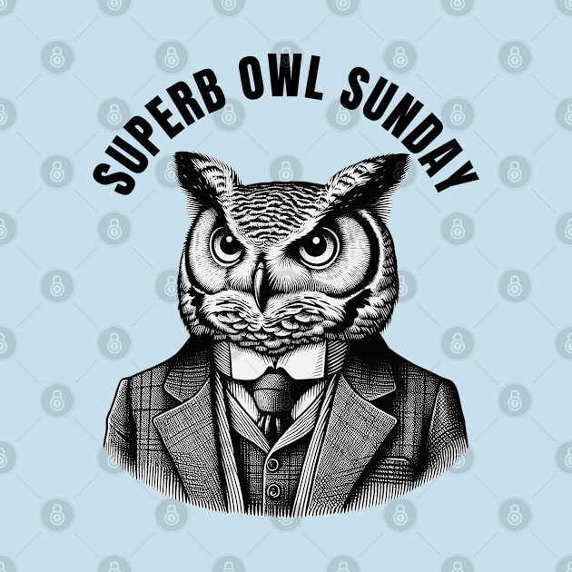 Superb Owl Sunday by Desert Owl Designs