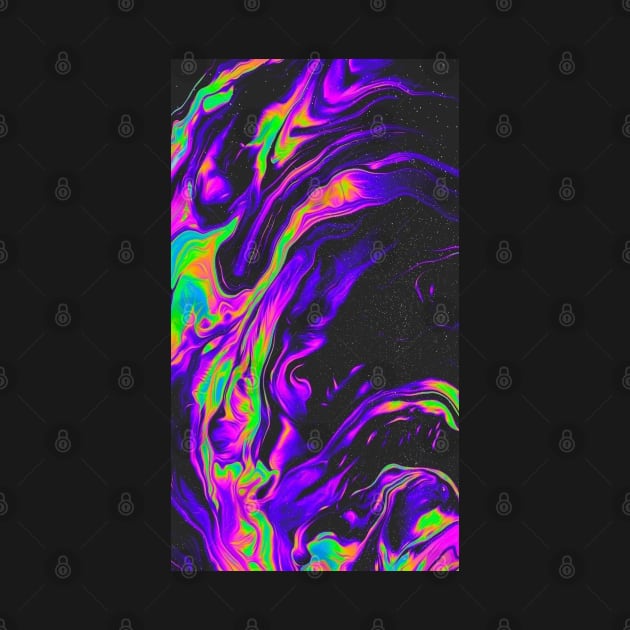 Neon Galaxy Pattern by Alexander S.