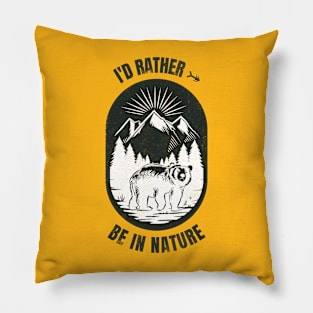 Bear in the Woods Pillow