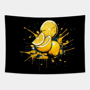 Juicy Lemon Fruit Summer Tapestry