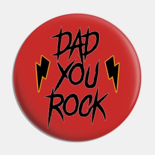 Rock Dad Design Pin