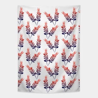 Textile Leaf Pattern Tapestry