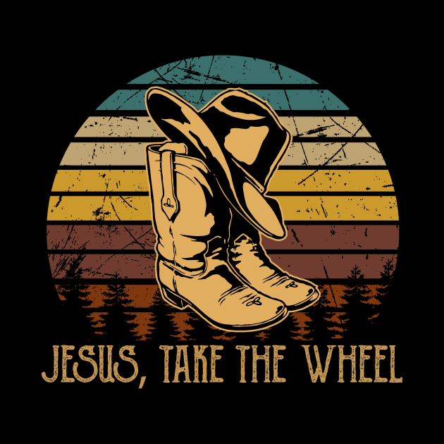 Jesus Take the Wheel Cowboy Boots by KatelynnCold Brew