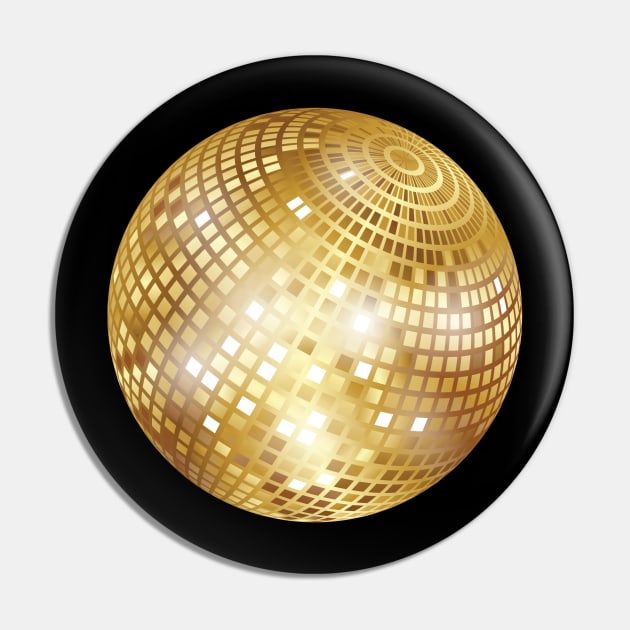 Disco Ball / Mirror Ball / Glitter Ball (Gold) - Saturday Night