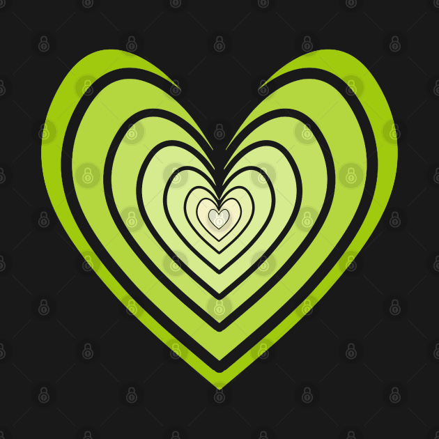 Rosy Heart (Lime Green) by IgorAndMore