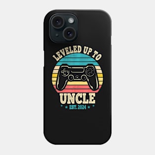 Leveled Up To Uncle 2024 Soon To Be  Video Gamer Uncle Phone Case