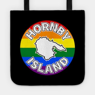 Hornby Island Gay Pride - Rainbow Flag - Round Circle - Hornby Island Tote