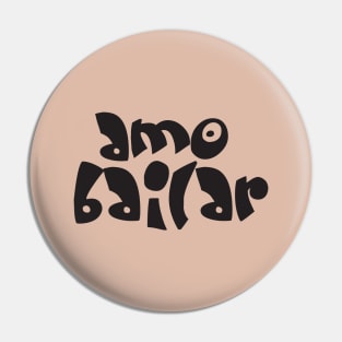 Amo Bailar Black by PK.digart Pin