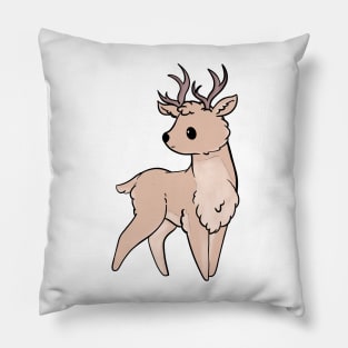 Cute Deer Stickers Pillow