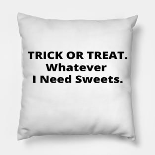 Trick Or Treat Halloween Pillow