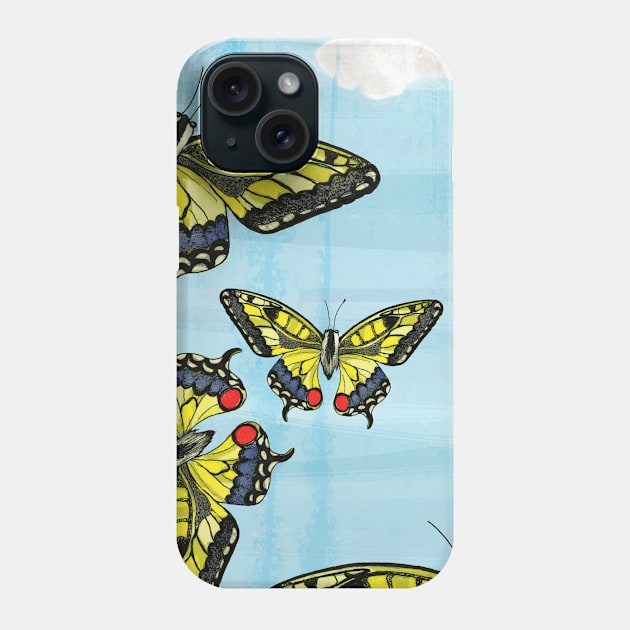 Butterflies Phone Case by KatherineBlowerDesigns