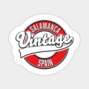 Salamanca spain retro style logo Magnet