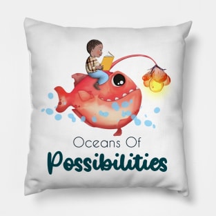 oceans of possibilities 2022 anglerfish Pillow