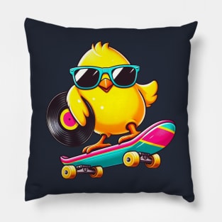 easter peeps vinyl Pillow