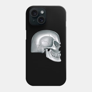 Gray Angry Skull Phone Case