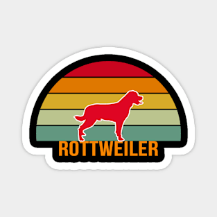 Rottweiler Vintage Silhouette Magnet