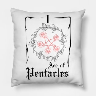 Ace of Pentacles (w) Pillow