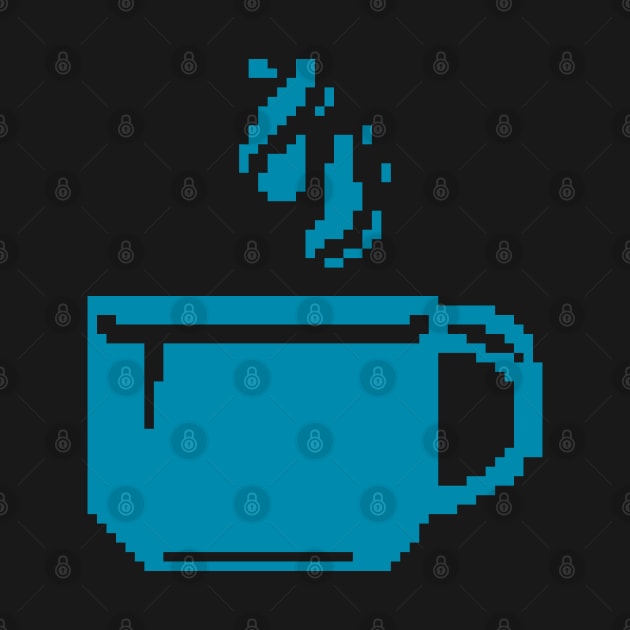 Blue cup pixel art by Xatutik-Art