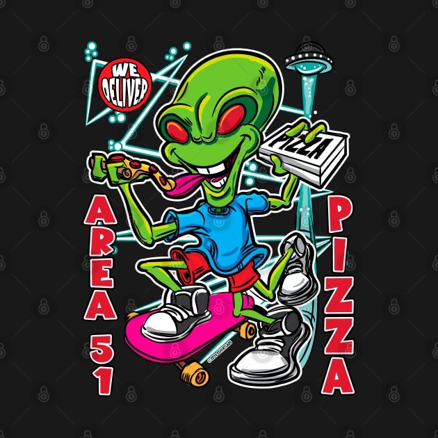 Area 51 Pizza by eShirtLabs