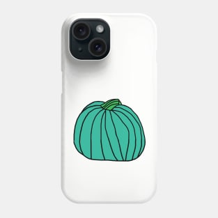 Big Cyan Pumpkin Phone Case