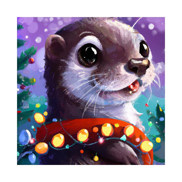 Cute Otter Drawing by Play Zoo