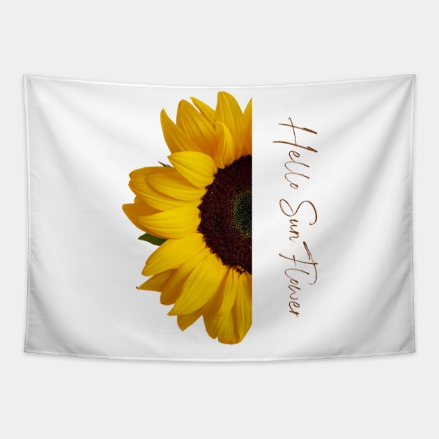 Hello Sunflower Tapestry by NITA@PROVIDER