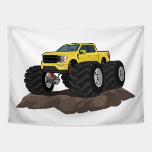 truck f150 offroad style yellow Tapestry