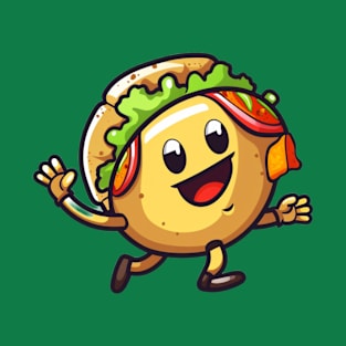 kawaii Taco cehees T-Shirt cute potatofood funny T-Shirt