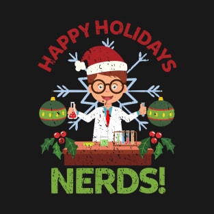Nerdy Chemist Christmas T-Shirt