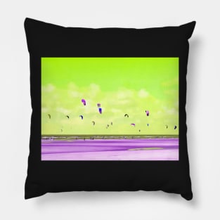 Wide Kite Beach No. 4 Pillow