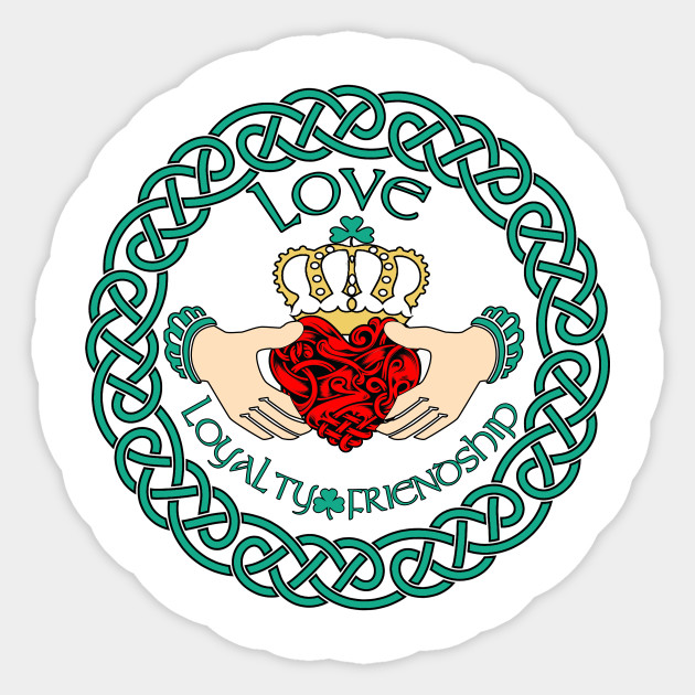 Irish Claddagh Ring Love Loyalty Friendship Celtic Pattern