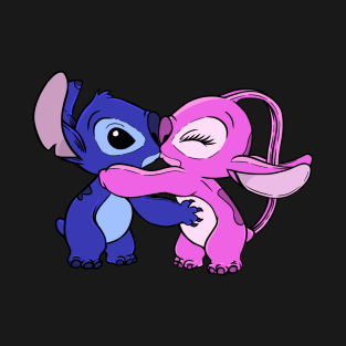 Stitch and Angel kissing T-Shirt